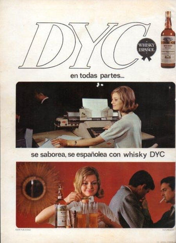 LAMINA V21376: Publicidad Dyc whisky español