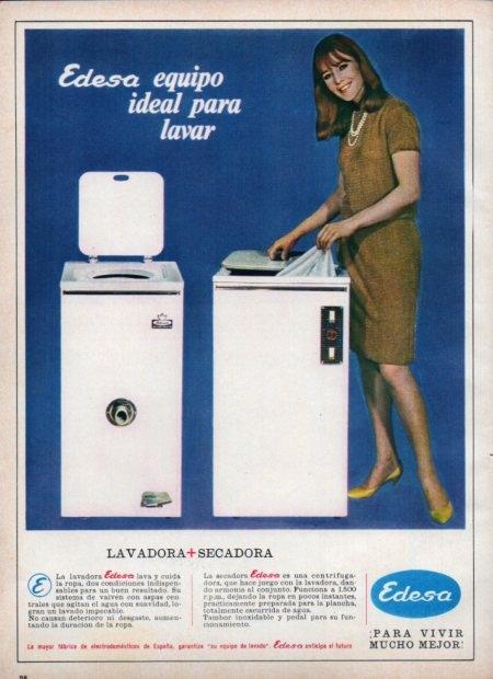 LAMINA V21371: Publicidad Edesa lavadora y secadora