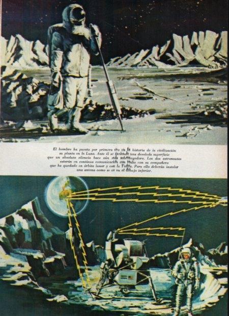 LAMINA V21345: Dibujo del hombre en la luna