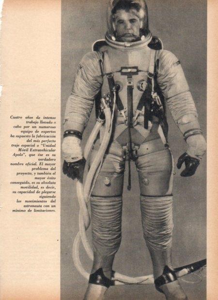 LAMINA V21359: Traje espacial Unidad Movil Extravehicular Apolo