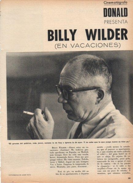 LAMINA V21255: Billy Wilder