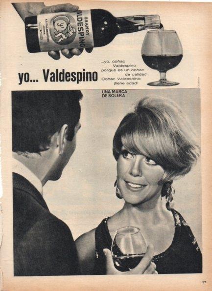 LAMINA V21257: Publicidad brandy Valdespino