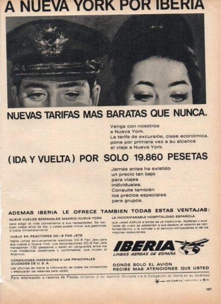 LAMINA V21265: Publicidad Iberia nuevas tarifas