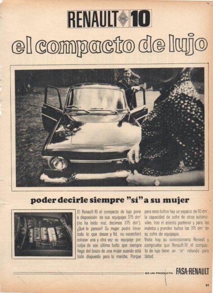 LAMINA V21249: Publicidad Renault 10