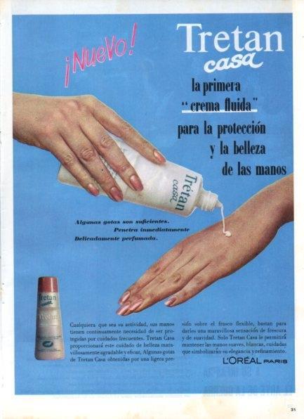 LAMINA V21236: Publicidad Tretan casa crema de L'Oreal