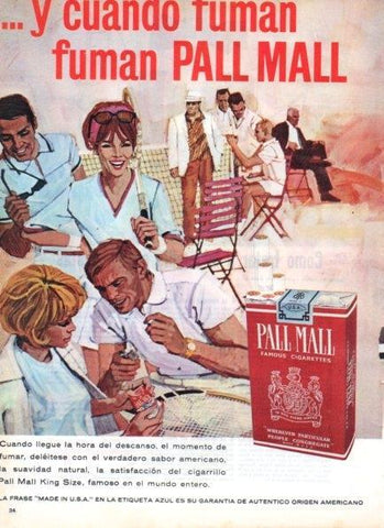 LAMINA V21237: Publicidad Pall Mall