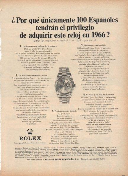 LAMINA V21302: Publicidad Rolex