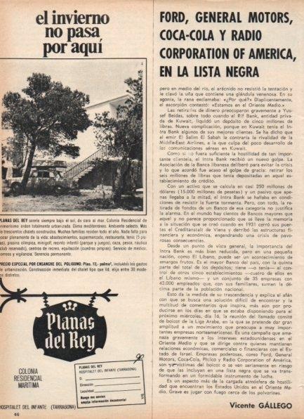 LAMINA V21288: Publicidad Colonia residencial maritima Planas del Rey