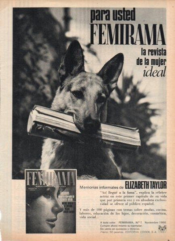 LAMINA V21272: Publicidad Femirama revista de la mujer