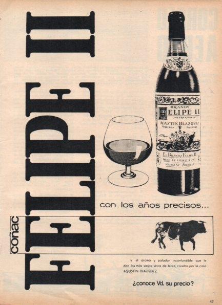 LAMINA V21276: Publicidad coñac Felipe II