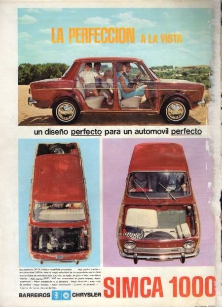 LAMINA V21674: Publicidad Simca 1000