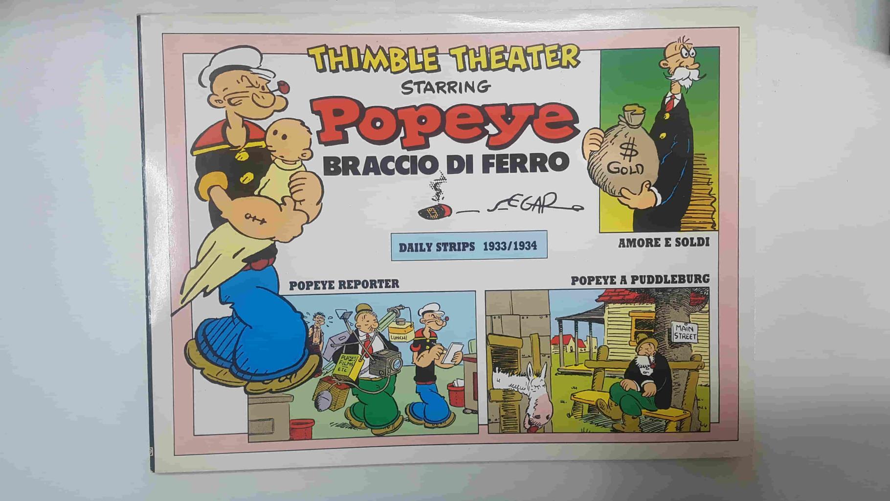 Collana New Comics Now 159: Popeye Braccio di Ferro, Daily strips 1933/1394. Thimble Theater