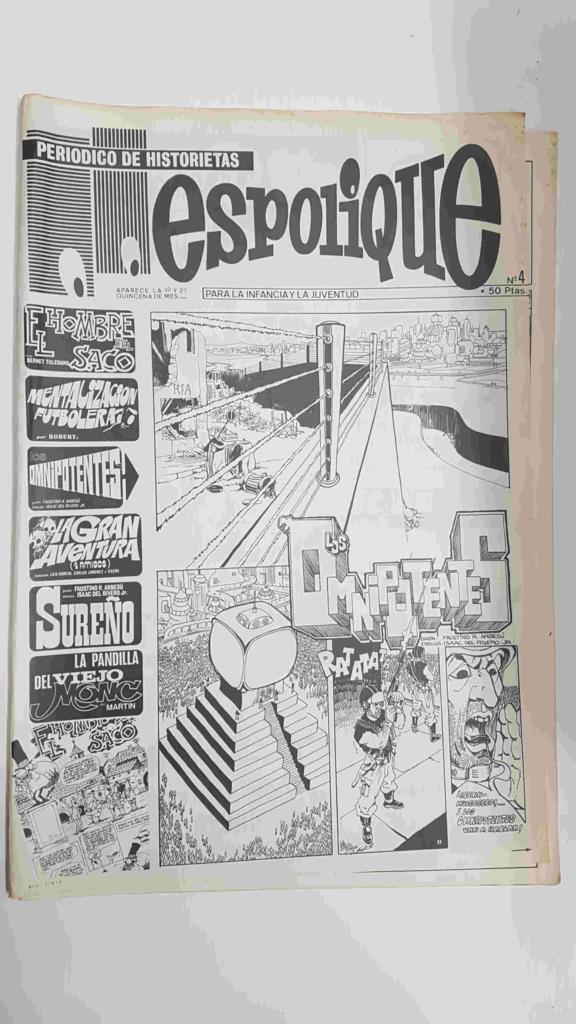 Periodico de Historietas: Espolique num 04. Para la infancia y la juventud - El hombre del saco, los omnipotentes