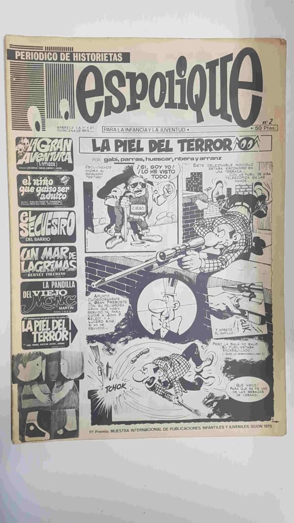 Periodico de Historietas: Espolique num 02. Para la infancia y la juventud - La piel del terror, Un mar de lágrimas