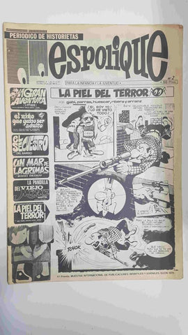 Periodico de Historietas: Espolique num 02. Para la infancia y la juventud - La piel del terror, Un mar de lágrimas