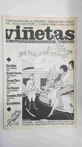 Revista: Viñetas num 01, mayo 1984. Textos e ilustraciones sobre comics - Amapolo Nevera, La rapsodia Hungara de Vittorio Giardino