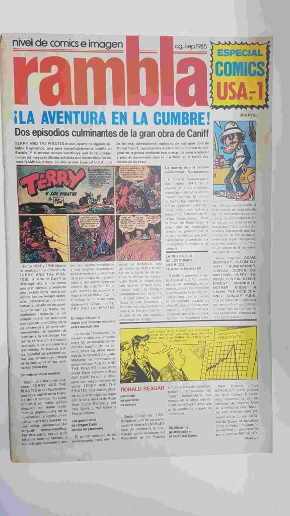 Revista: Rambla Especial Comics USA, ago/sep 1985
