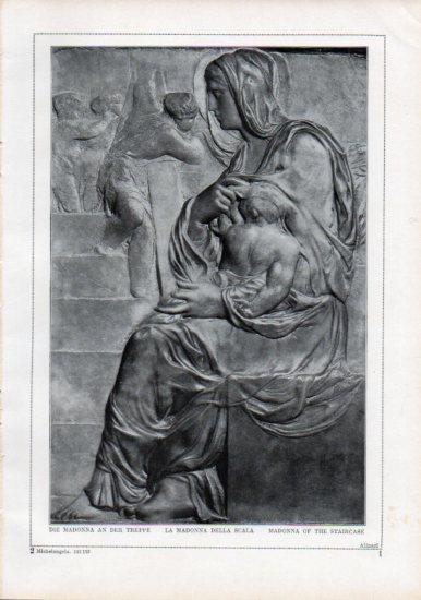 LAMINA V24163: Michelangelo. Madonna of the staircase