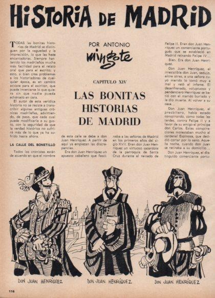 LAMINA V24883: Ilustracion de Mingote para capitulo XIV seccion Historia de Madrid