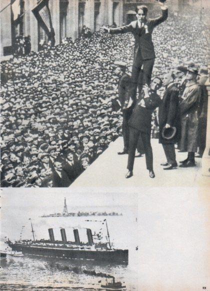 LAMINA V24898: Chaplin y Fairbanks en propaganda bonos de guerra en Nueva York