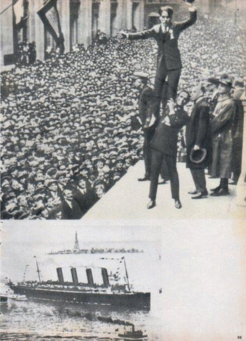 LAMINA V24898: Chaplin y Fairbanks en propaganda bonos de guerra en Nueva York