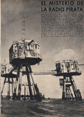 LAMINA V24899: Torre metalica de Radio City en el mar