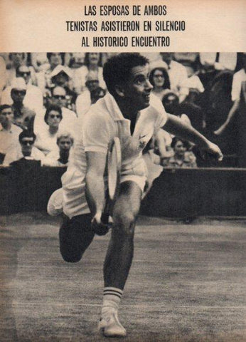 LAMINA V24904: M. Santana en la cancha de Wimbledon
