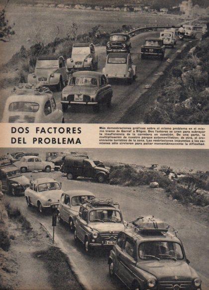 LAMINA V24877: Caravanas de coches de Garraf a Sitges