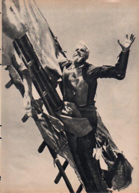 LAMINA V24856: N. Tcherkassov en escena Don Quijote y Sancho