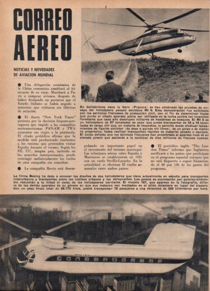 LAMINA V24858: Helicoptero MI 6  en Collobrieres dans le Varn