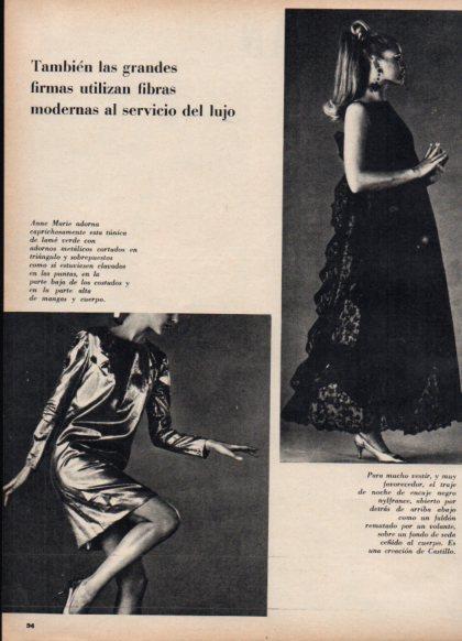LAMINA V24911: Vestido de noche por Castillo