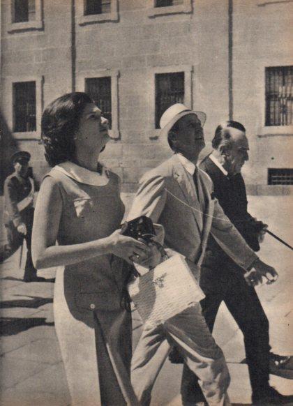 LAMINA V24871: Linda Johnson paseando por Madrid