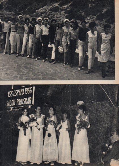LAMINA V24873: Participantes en Miss España 1966, Salou