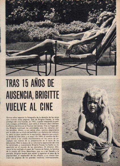 LAMINA V24963: Brigitte Fossey niña