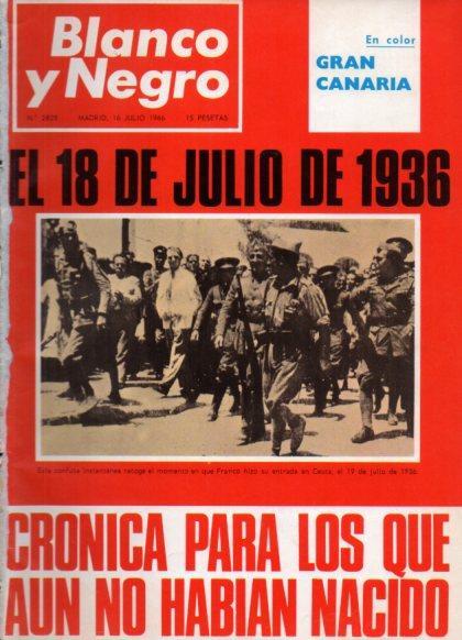 LAMINA V24917: Portada revista Blanco y Negro de 16 de julio de 1966