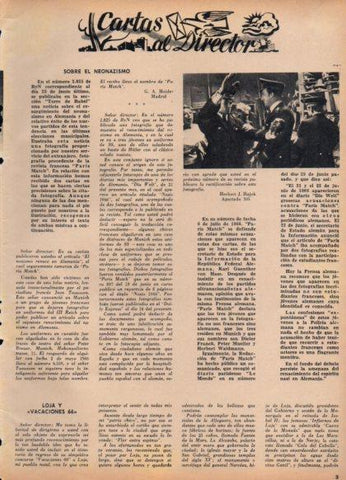 LAMINA V24918: Cartas al Director Blanco y Negro numero 2828