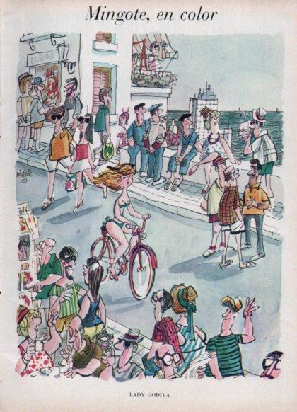 LAMINA V24922: Ilustracion de Mingote en color 1966