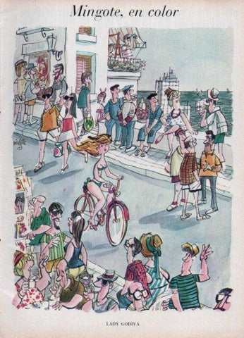 LAMINA V24922: Ilustracion de Mingote en color 1966