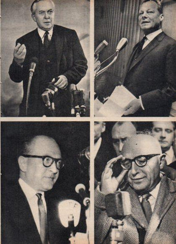 LAMINA V24928: H. Wilson, W. Brandt, Guy Mollet y P. Nemi