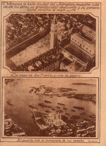 LAMINA V24745: Plaza de San Marcos y puerto de Venecia