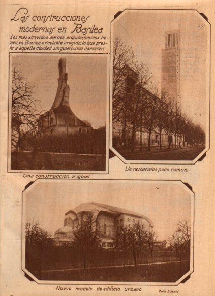 LAMINA V24751: Construcciones modernas en Basilea