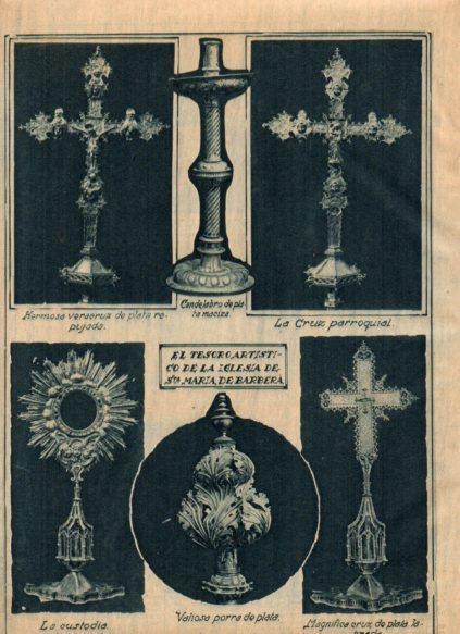 LAMINA V24754: Tesoro artistico de la iglesia de Santa Maria de Barbera