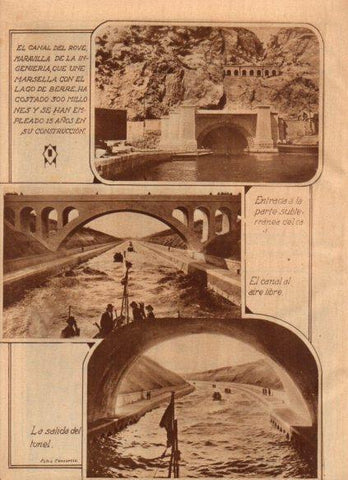 LAMINA V24755: Canal de Rove, Francia