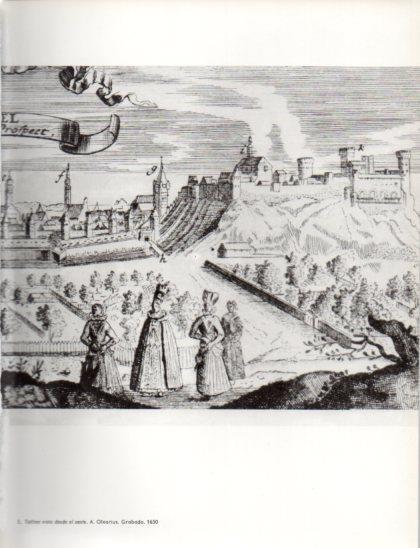 LAMINA V24765: Vista de Tallinn desde el oeste grabado A. Olearius 1650