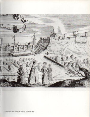 LAMINA V24765: Vista de Tallinn desde el oeste grabado A. Olearius 1650