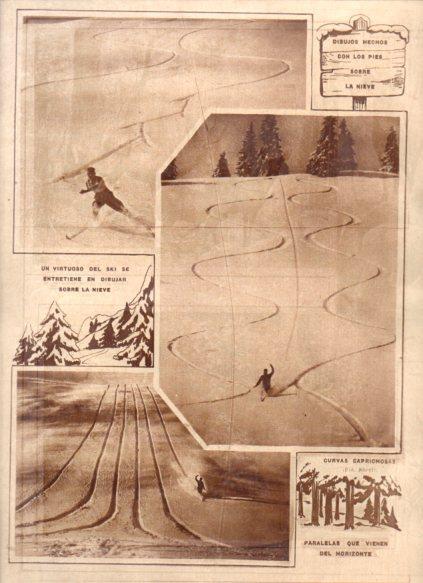 LAMINA V24714: Dibujos sobre la nieve