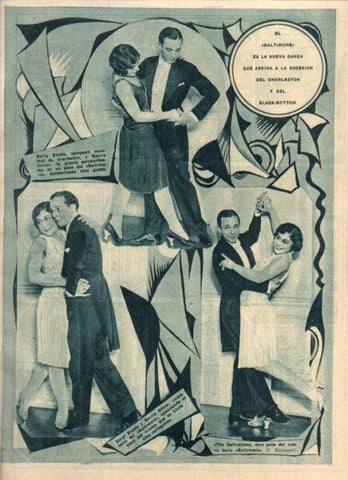 LAMINA V24719: Berly Evetts y Barrie Oliver bailando el Baltimore