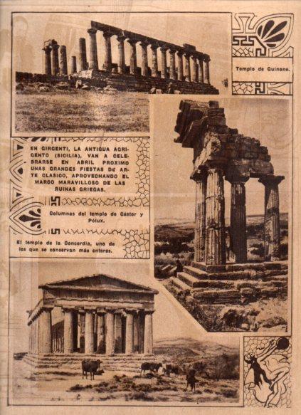LAMINA V24721: Templos romanos en Girgenti, Sicilia