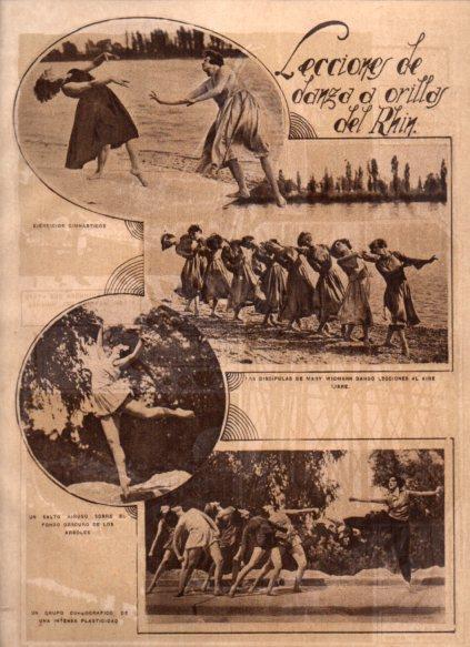 LAMINA V24723: Lecciones de danza a orillas del Rhin