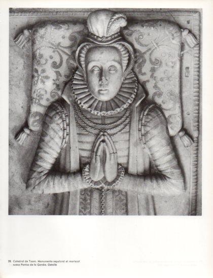 LAMINA V24777: Tallinn. Monumento sepulcral al mariscal Pontus de la Gardie detalle